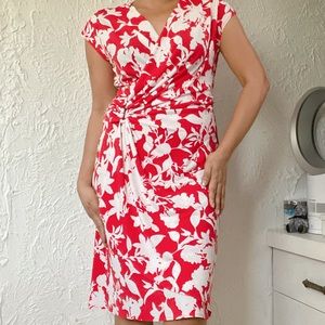 TOMMY BAHAMA Red and White Dress in M